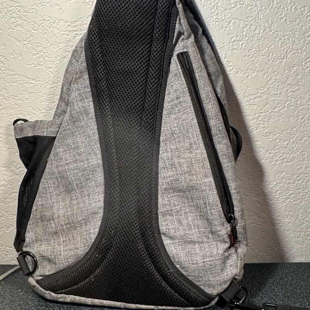 Modern Gray and Black Backpack with Adjustable Straps - Picture 3 of 10